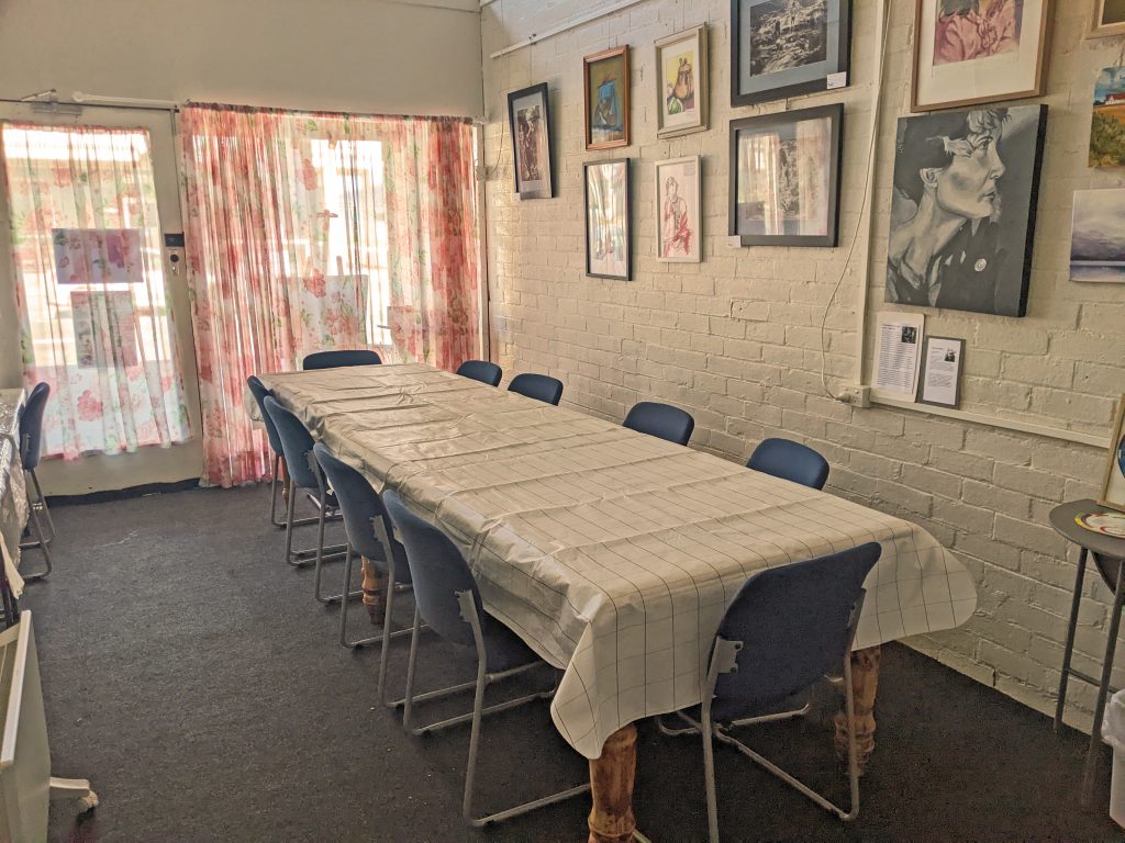 Private meeting space , seats up to 10, includes access to Wall mounted TV, bluetooth or HDMI for presentations. Printer available for printing and copying, cost per A4 sheet.